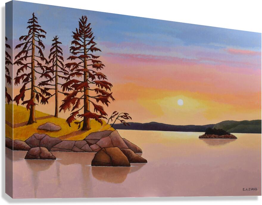 Warm Reflections  Canvas Print