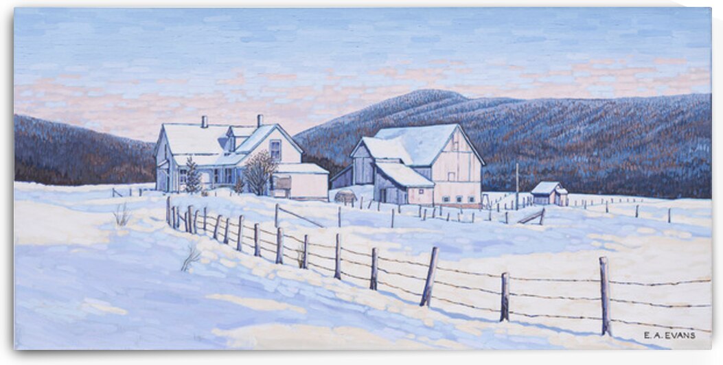 Farm House Winter Sleep  by Elizabeth A Evans