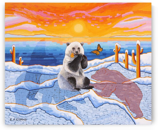 Pizzly and Monarch by Elizabeth A Evans