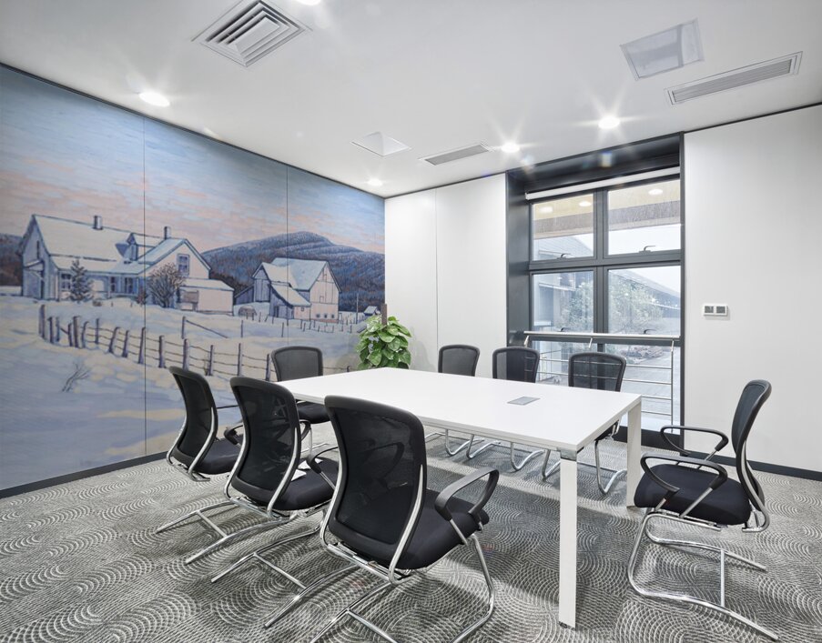 Farm House Winter Sleep  Wall Printing