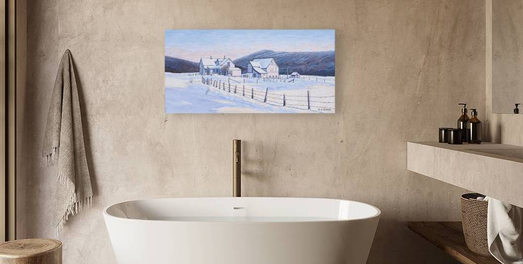 Farm House Winter Sleep  by Elizabeth A Evans