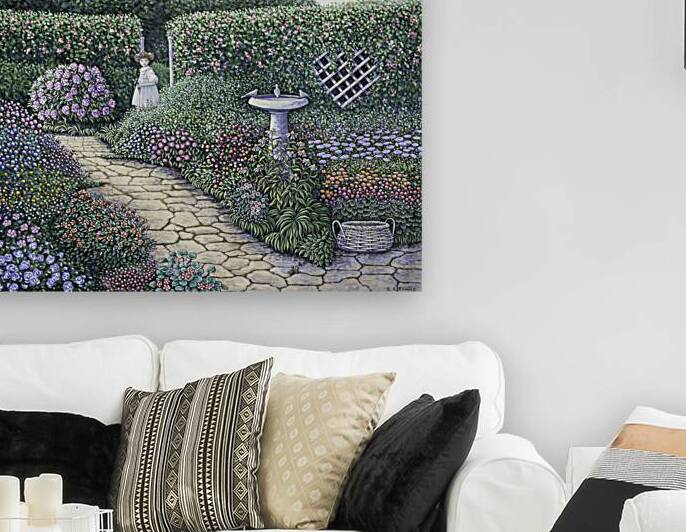 Girl in the Garden  by Elizabeth A Evans